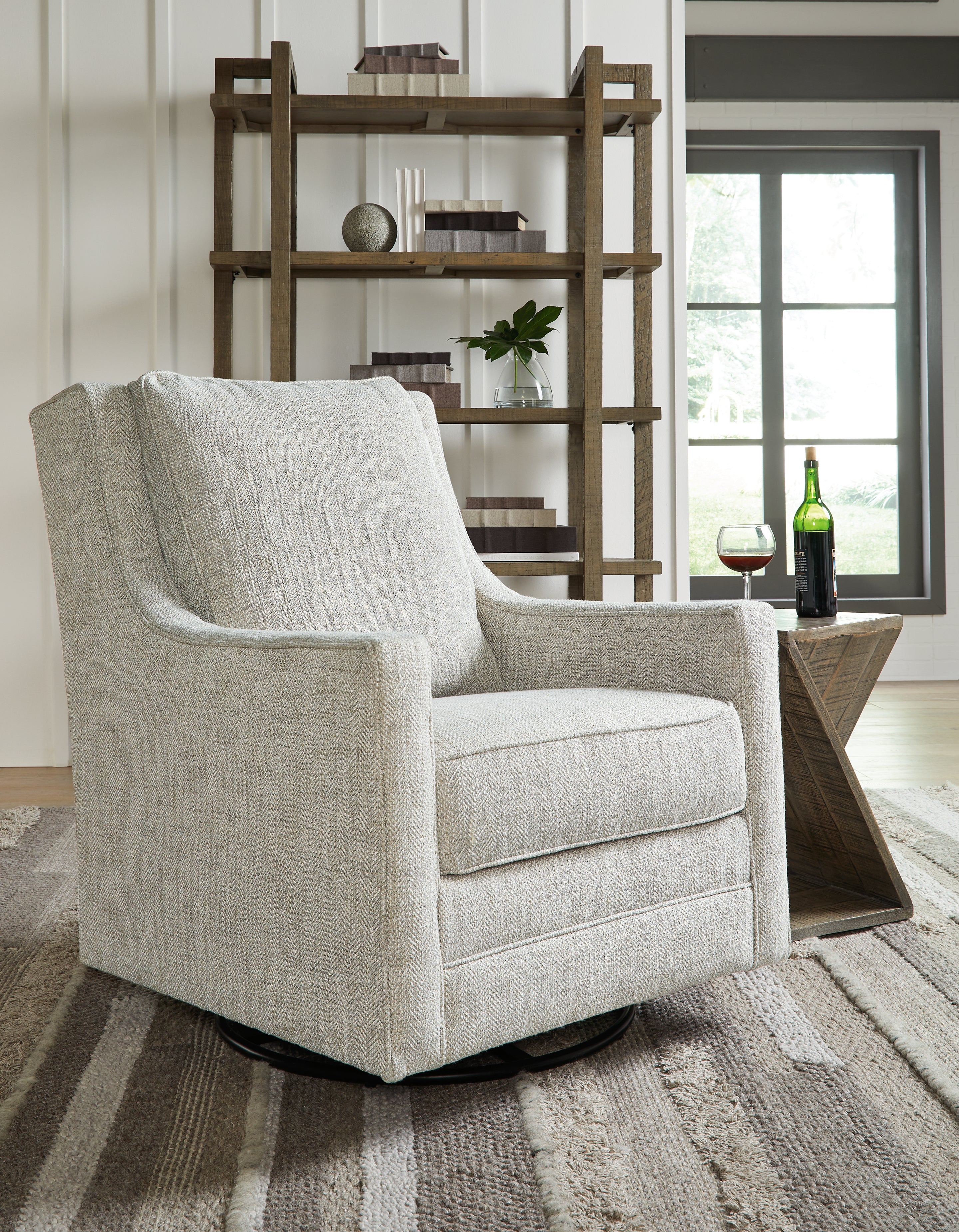Furniture City Laplace - Ashley Furniture - Kambria Swivel Glider Accent Chair - Swivel Glider Accent Chair / Fog - A3000265