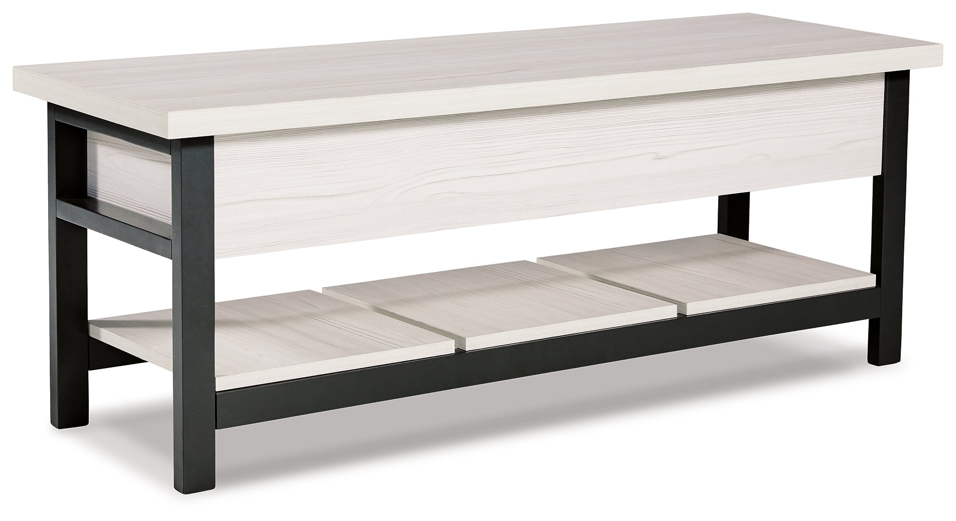 Furniture City Laplace - Ashley Furniture - Rhyson Storage Bench - Storage Bench / White / 48"W x 16"D x 18"H - A3000312