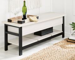 Furniture City Laplace - Ashley Furniture - Rhyson Storage Bench - Storage Bench / White / 48"W x 16"D x 18"H - A3000312