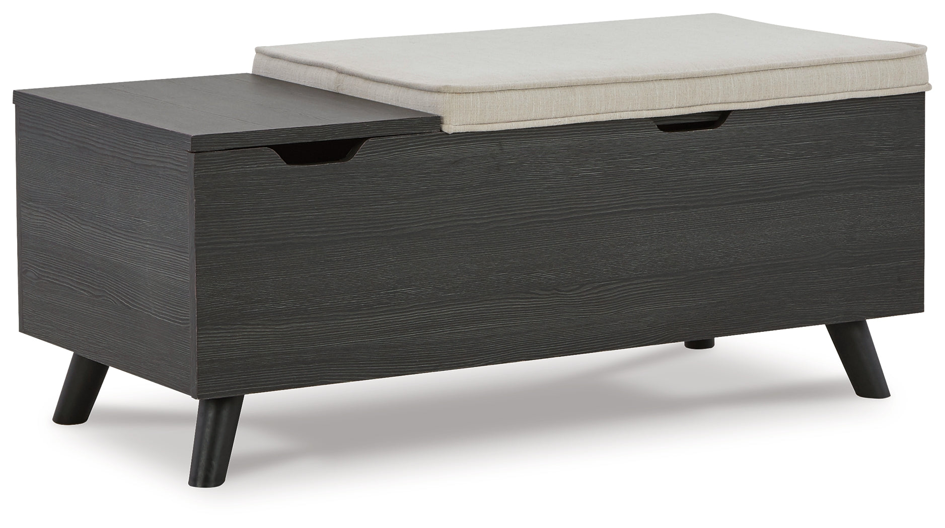 Furniture City Laplace - Ashley Furniture - Yarlow Storage Bench - Storage Bench / Linen/Gray / 39"W x 19"D x 17"H - A3000321