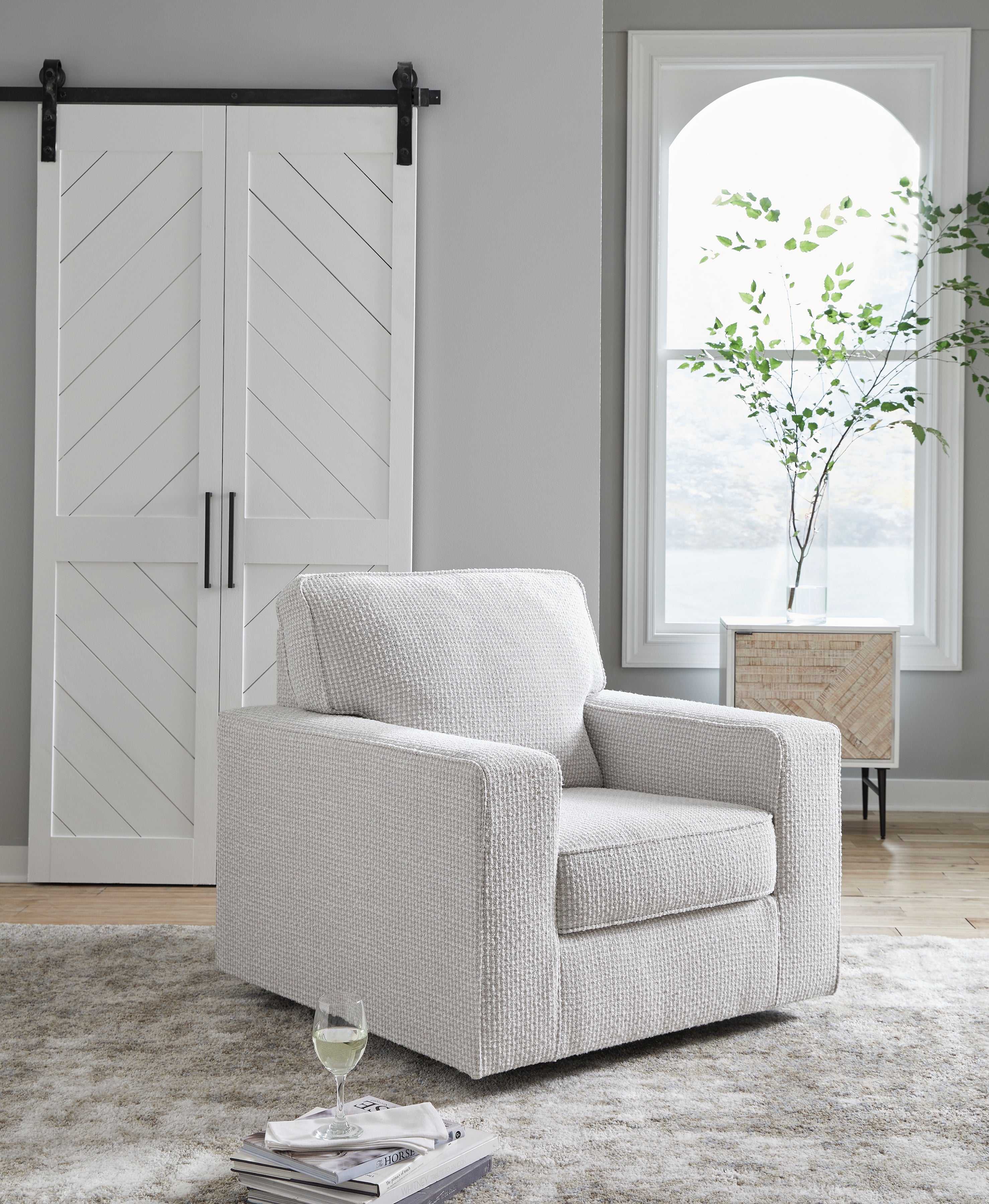 Furniture City Laplace - Ashley Furniture - Olwenburg Swivel Accent Chair - Swivel Accent Chair / Taupe - A3000650