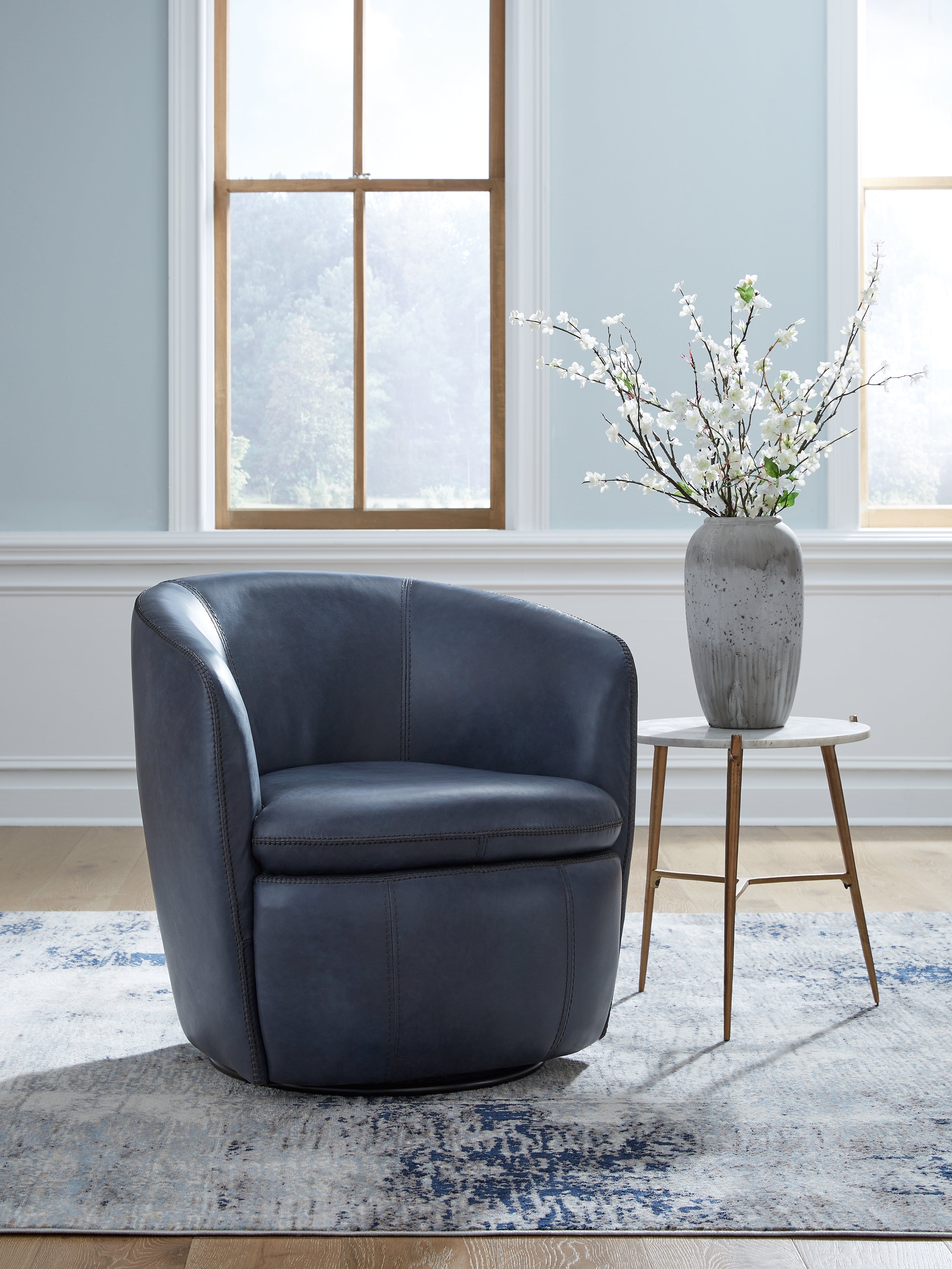 Furniture City Laplace - Ashley Furniture - Kierreys Swivel Accent Chair - Swivel Accent Chair / Ocean - A3000701