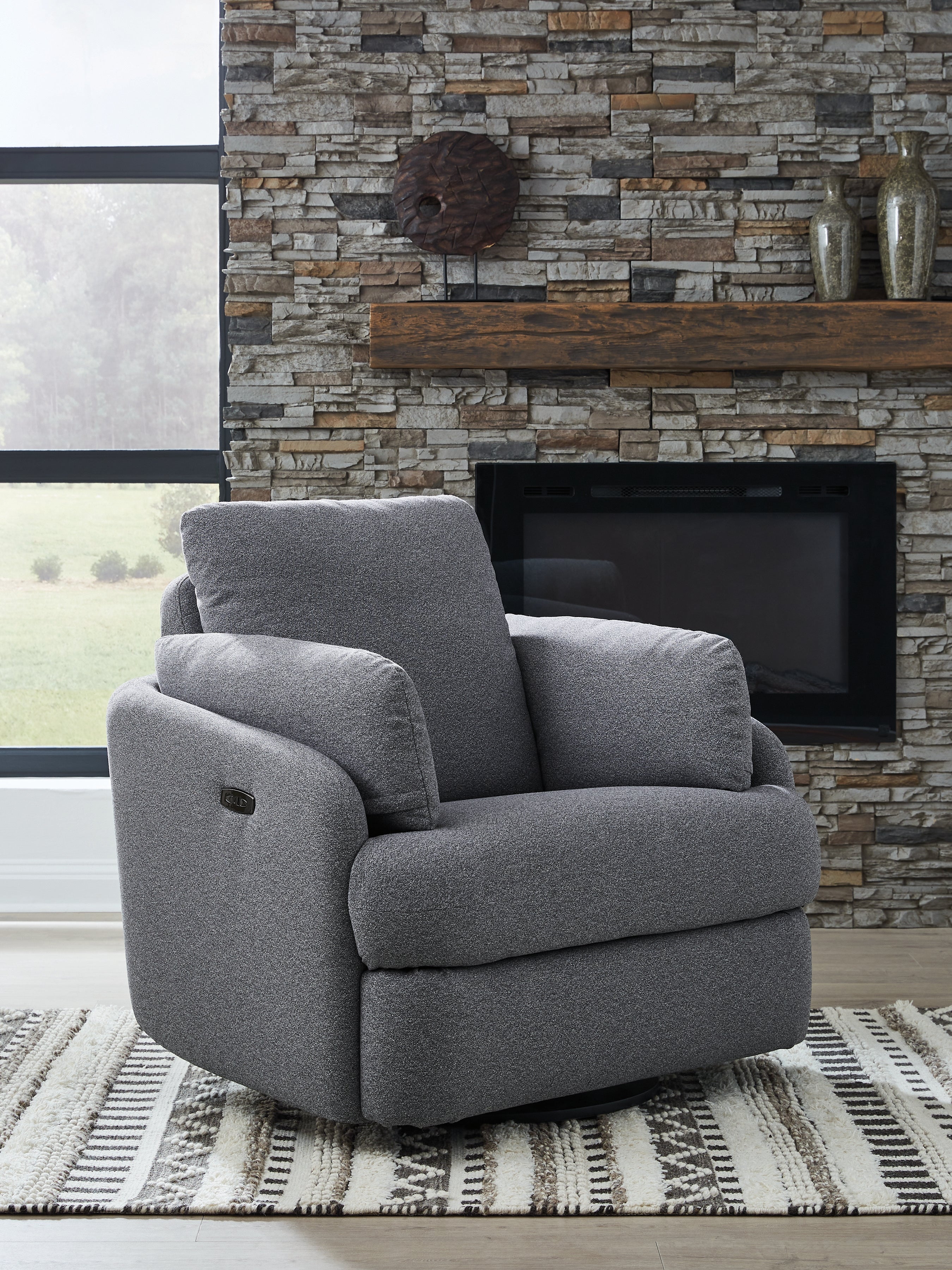 Furniture City Laplace - Ashley Furniture - Alainmont Next-Gen Nuvella Swivel Power Recliner - Swivel Power Recliner - A3000738