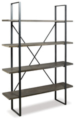 Furniture City Laplace - Ashley Furniture - Gilesgrove Bookcase - Bookcase / Black/Gray - A4000017