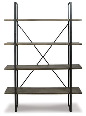 Furniture City Laplace - Ashley Furniture - Gilesgrove Bookcase - Bookcase / Black/Gray - A4000017