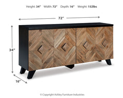 Furniture City Laplace - Ashley Furniture - Robin Ridge Accent Cabinet - Accent Cabinet / Two-tone Brown - A4000031