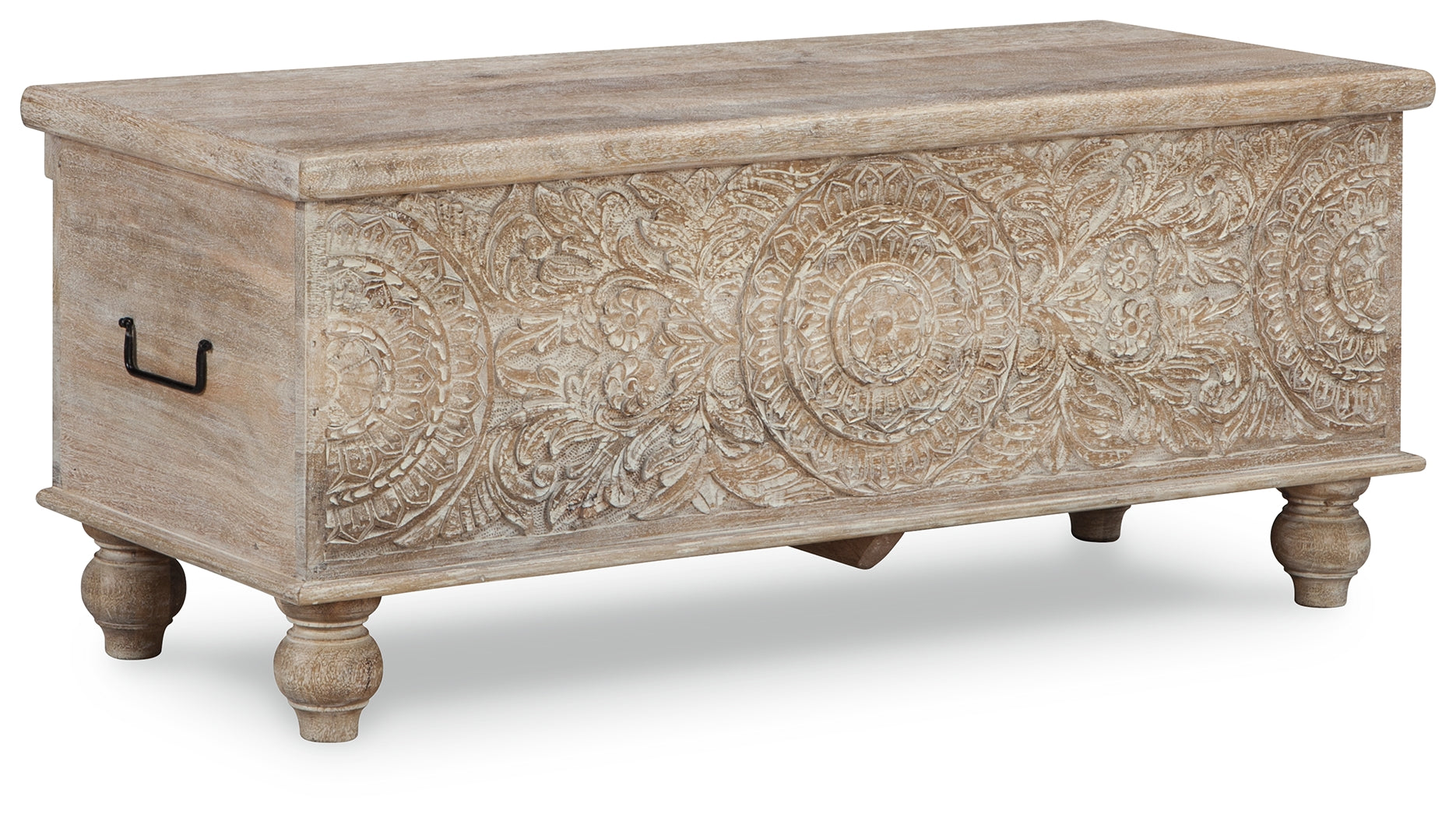 Furniture City Laplace - Ashley Furniture - Fossil Ridge Storage Bench - Storage Bench / Beige / 44"W x 17"D x 17"H - A4000039