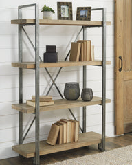 Furniture City Laplace - Ashley Furniture - Forestmin Bookcase - Bookcase / Brown/Black - A4000045