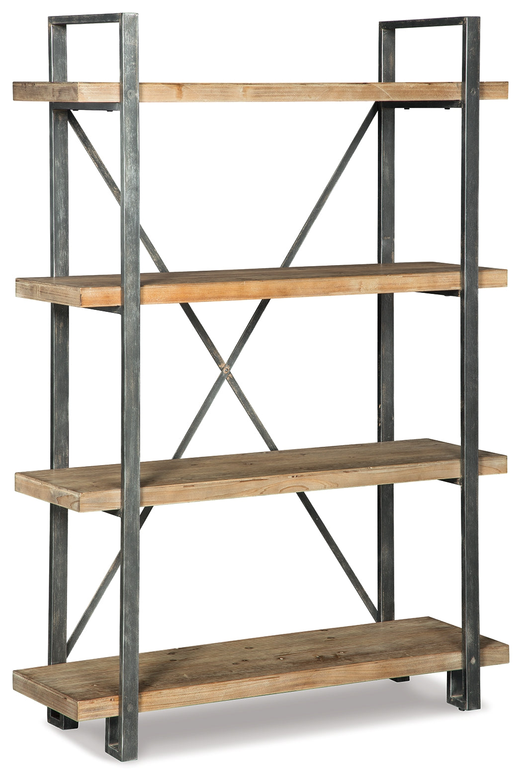Furniture City Laplace - Ashley Furniture - Forestmin Bookcase - Bookcase / Brown/Black - A4000045