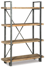 Furniture City Laplace - Ashley Furniture - Forestmin Bookcase - Bookcase / Brown/Black - A4000045