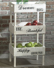 Furniture City Laplace - Ashley Furniture - Yulton Bookcase - Storage Shelf / Antique White - A4000091