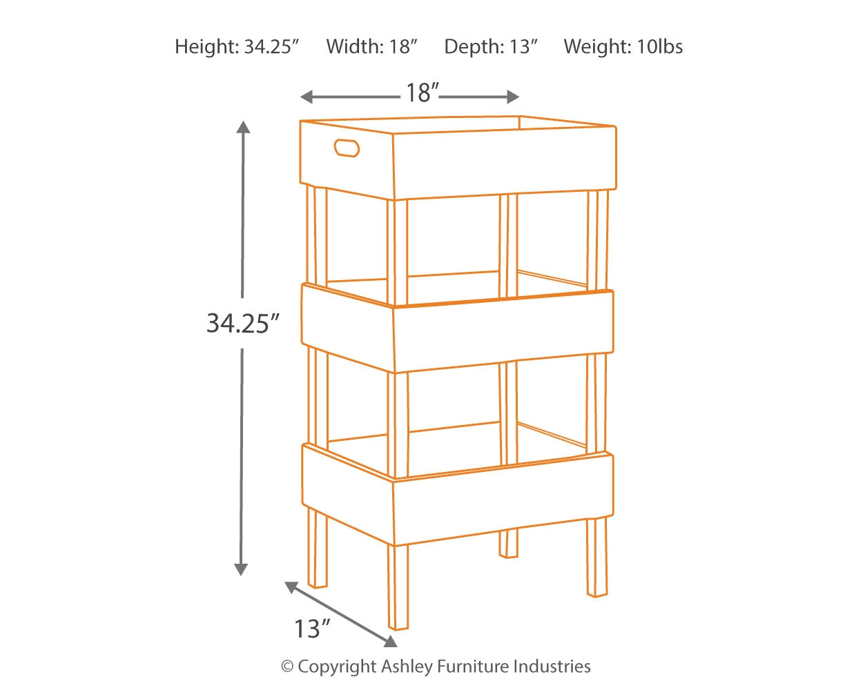 Furniture City Laplace - Ashley Furniture - Yulton Bookcase - Storage Shelf - A4000091