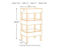 Furniture City Laplace - Ashley Furniture - Yulton Bookcase - Storage Shelf - A4000091