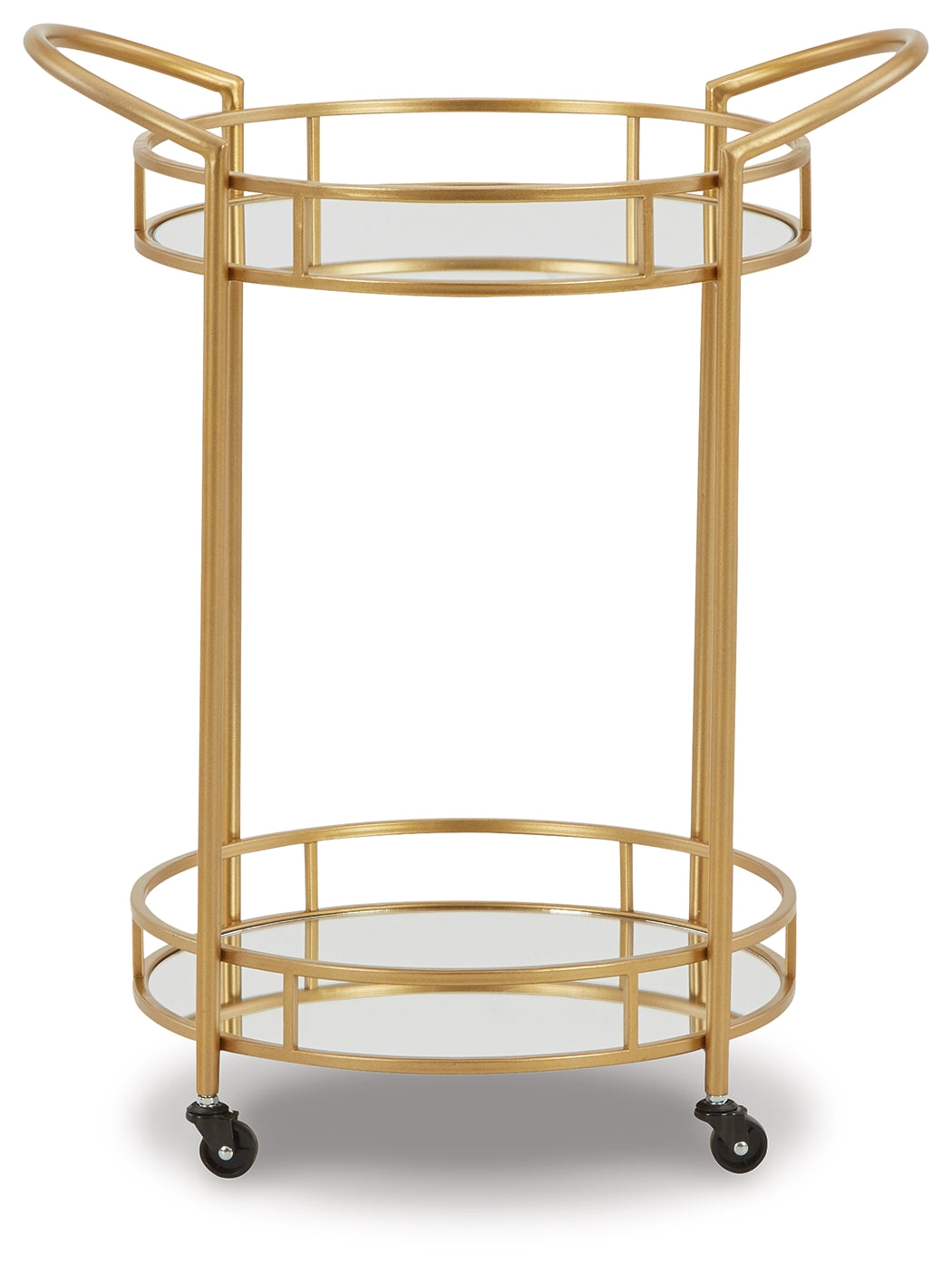 Furniture City Laplace - Ashley Furniture - Wynora Bar Cart - Bar Cart / Gold - A4000099