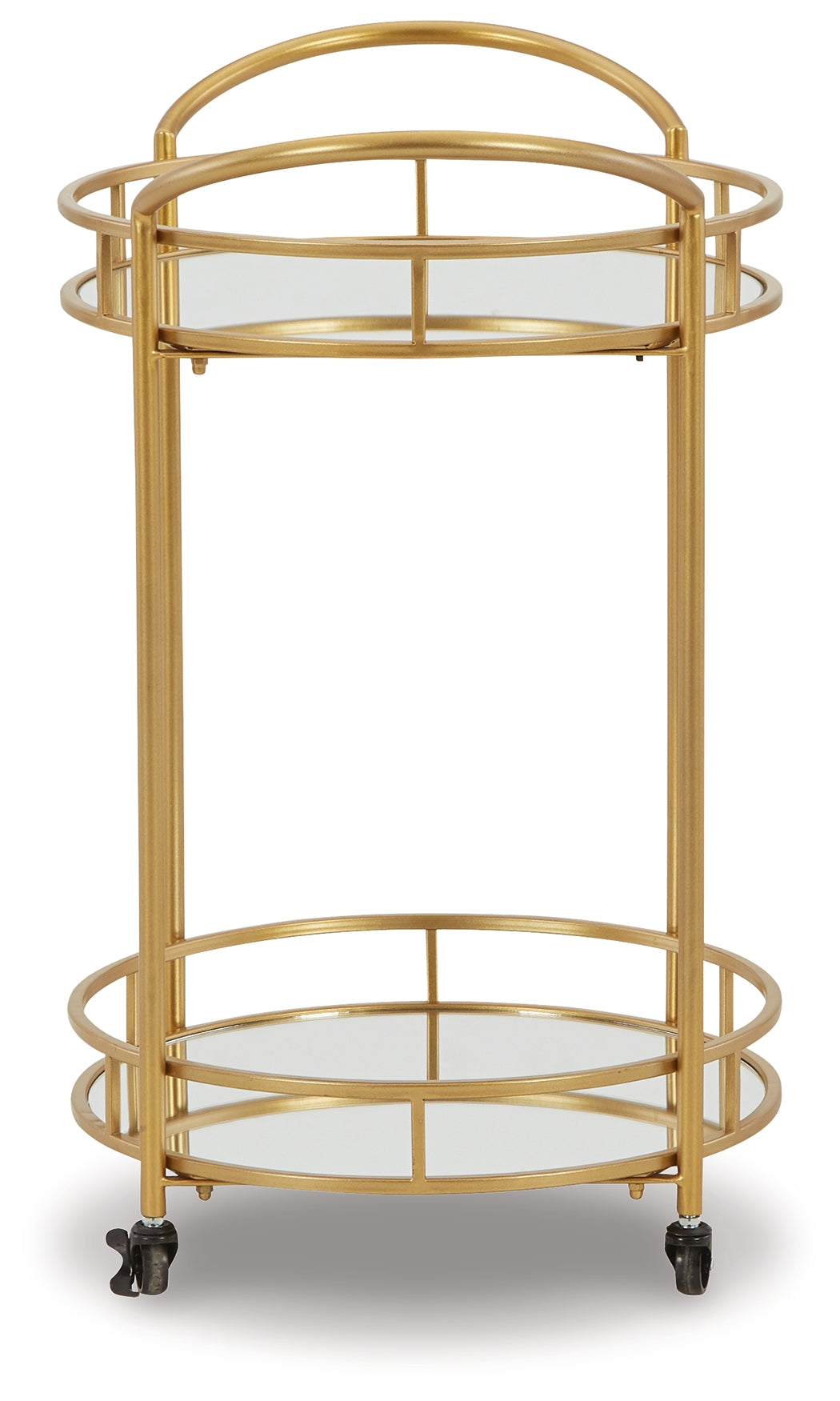 Furniture City Laplace - Ashley Furniture - Wynora Bar Cart - Bar Cart / Gold - A4000099