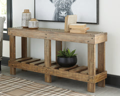 Furniture City Laplace - Ashley Furniture - Susandeer Sofa/Console Table - Console Sofa Table / Brown - A4000219
