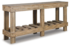 Furniture City Laplace - Ashley Furniture - Susandeer Sofa/Console Table - Console Sofa Table / Brown - A4000219