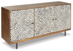 Furniture City Laplace - Ashley Furniture - Kerrings Accent Cabinet - Accent Cabinet / Brown/Black/White - A4000258