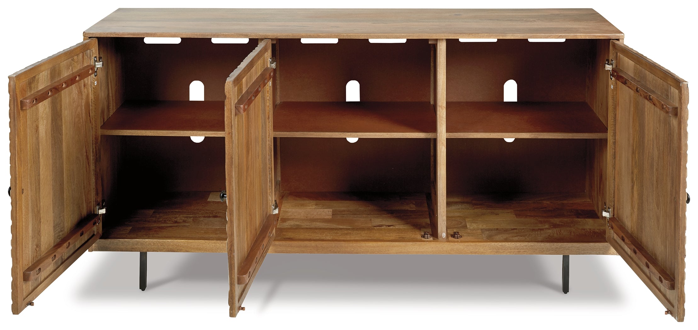 Furniture City Laplace - Ashley Furniture - Kerrings Accent Cabinet - Accent Cabinet / Brown/Black/White - A4000258