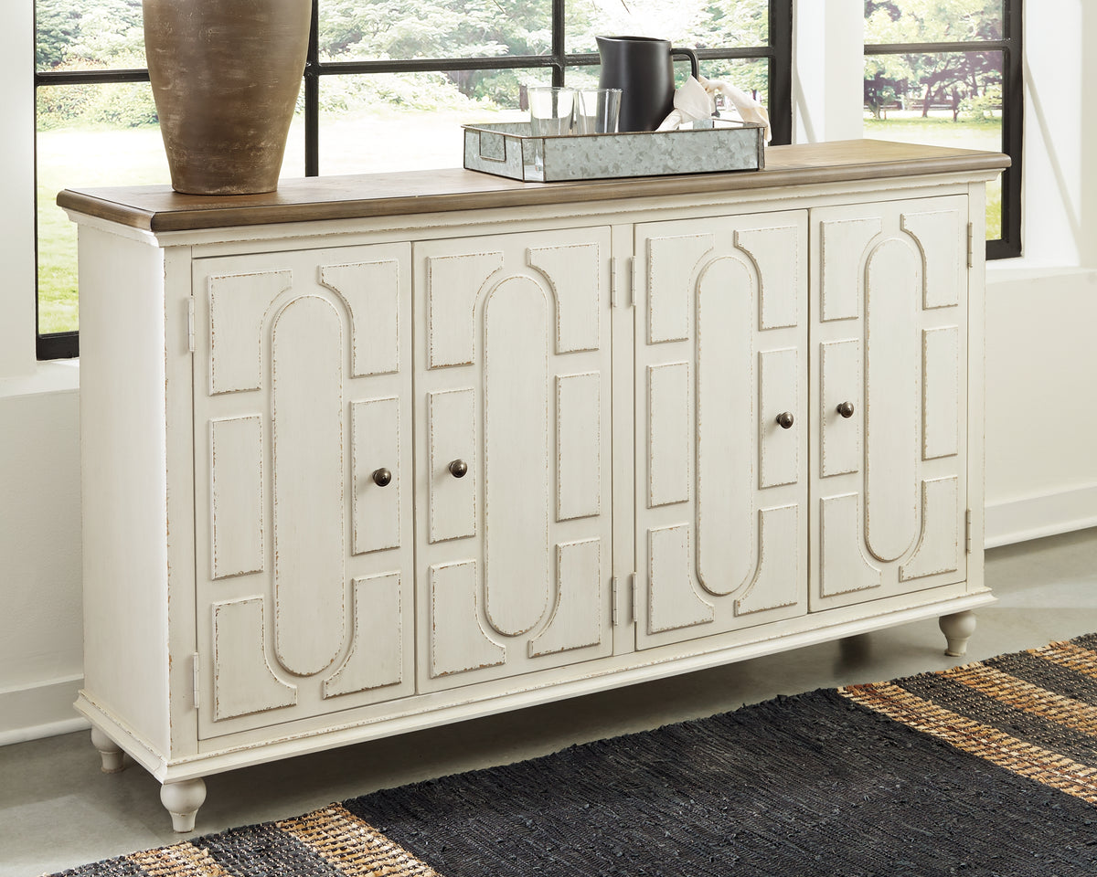 Furniture City Laplace - Ashley Furniture - Roranville Accent Cabinet - Accent Cabinet / Antique White - A4000268