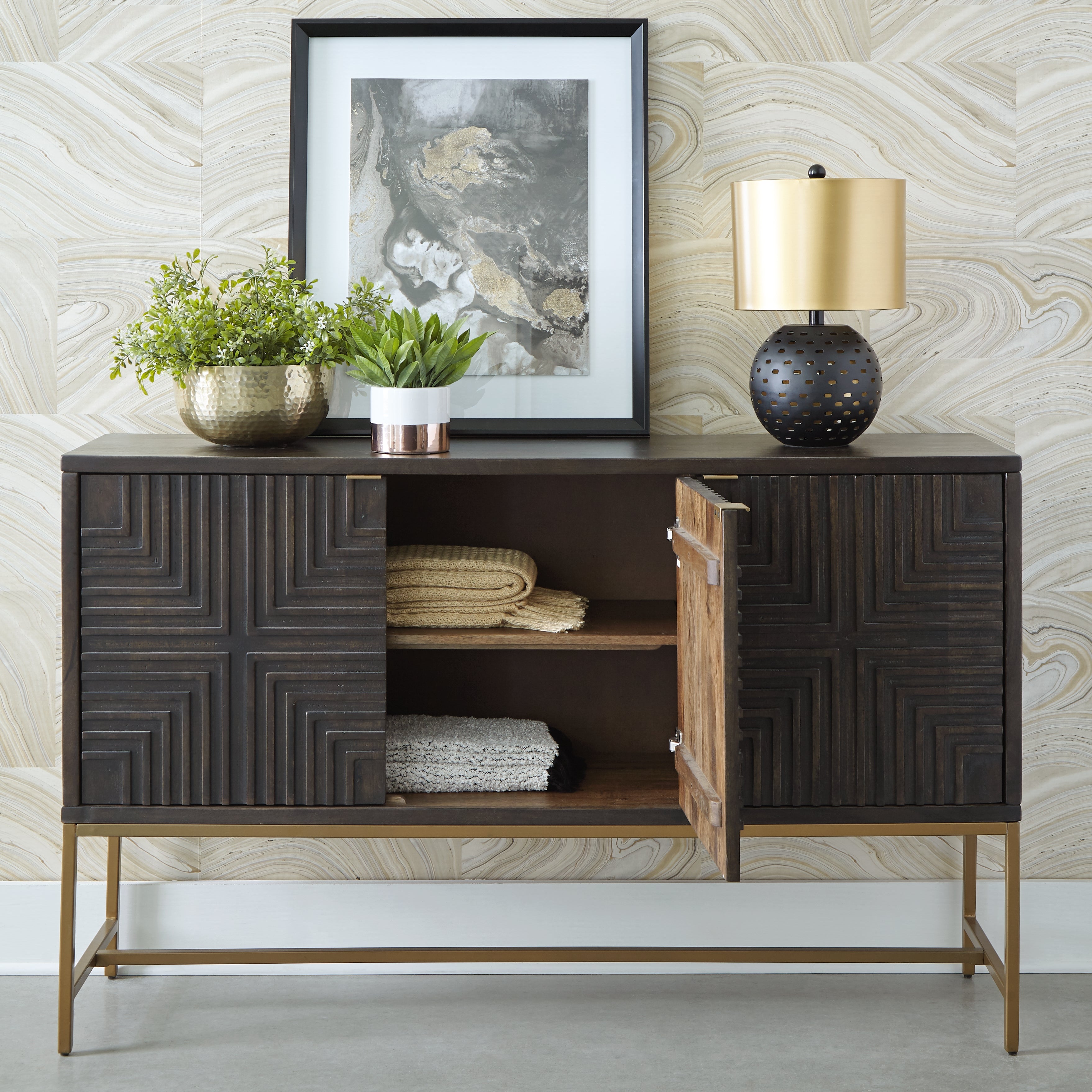 Furniture City Laplace - Ashley Furniture - Elinmore Accent Cabinet - Accent Cabinet - A4000316