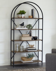Furniture City Laplace - Ashley Furniture - Galtbury Bookcase - Bookcase / Brown/Black - A4000325