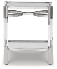 Furniture City Laplace - Ashley Furniture - Chaseton Bar Cart - Bar Cart / Clear/Silver Finish - A4000501