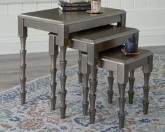 Furniture City Laplace - Ashley Furniture - Larkendale Accent Table (Set of 3) - Accent Table Set (3/CN) / Metallic Gray - A4000353