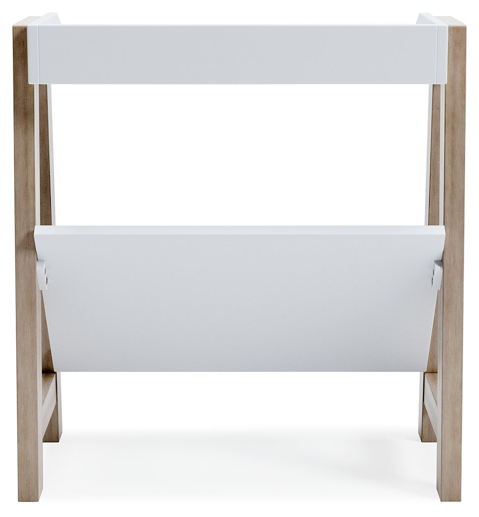 Furniture City Laplace - Ashley Furniture - Blariden Bookcase - Small Bookcase / White/Tan - A4000361