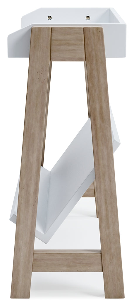 Furniture City Laplace - Ashley Furniture - Blariden Bookcase - Small Bookcase / White/Tan - A4000361