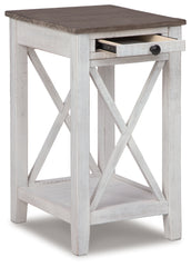Furniture City Laplace - Ashley Furniture - Adalane Accent Table - Accent Table / White/Gray - A4000374