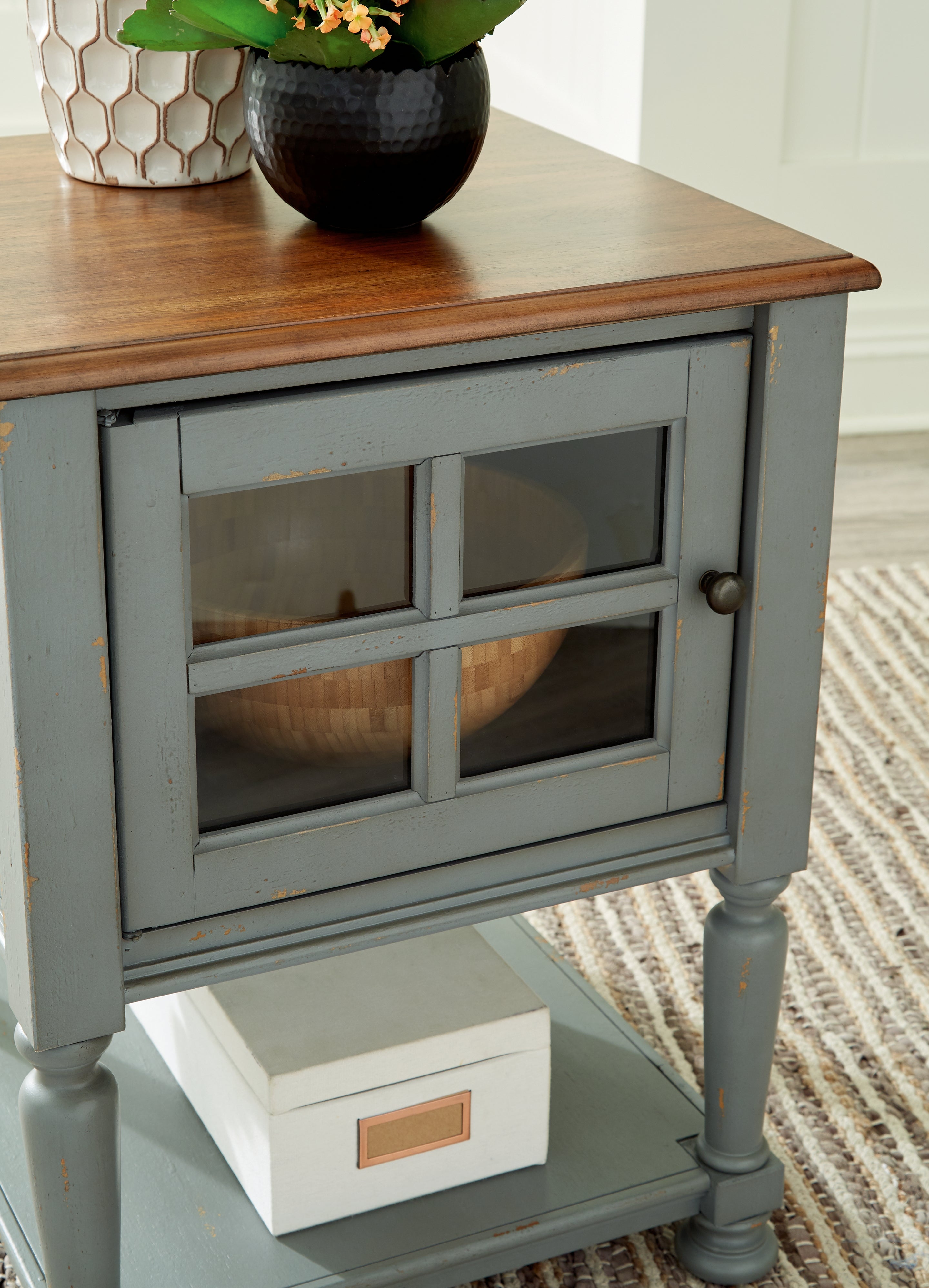 Furniture City Laplace - Ashley Furniture - Mirimyn Accent Cabinet - Accent Cabinet / Gray/Brown - A4000382
