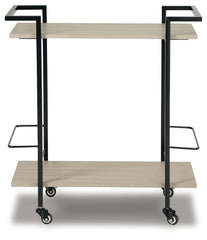 Furniture City Laplace - Ashley Furniture - Waylowe Bar Cart - Bar Cart / Brown/Black - A4000389