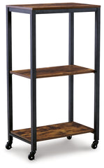 Furniture City Laplace - Ashley Furniture - Bevinfield Bar Cart - Bar Cart / Brown/Black - A4000394