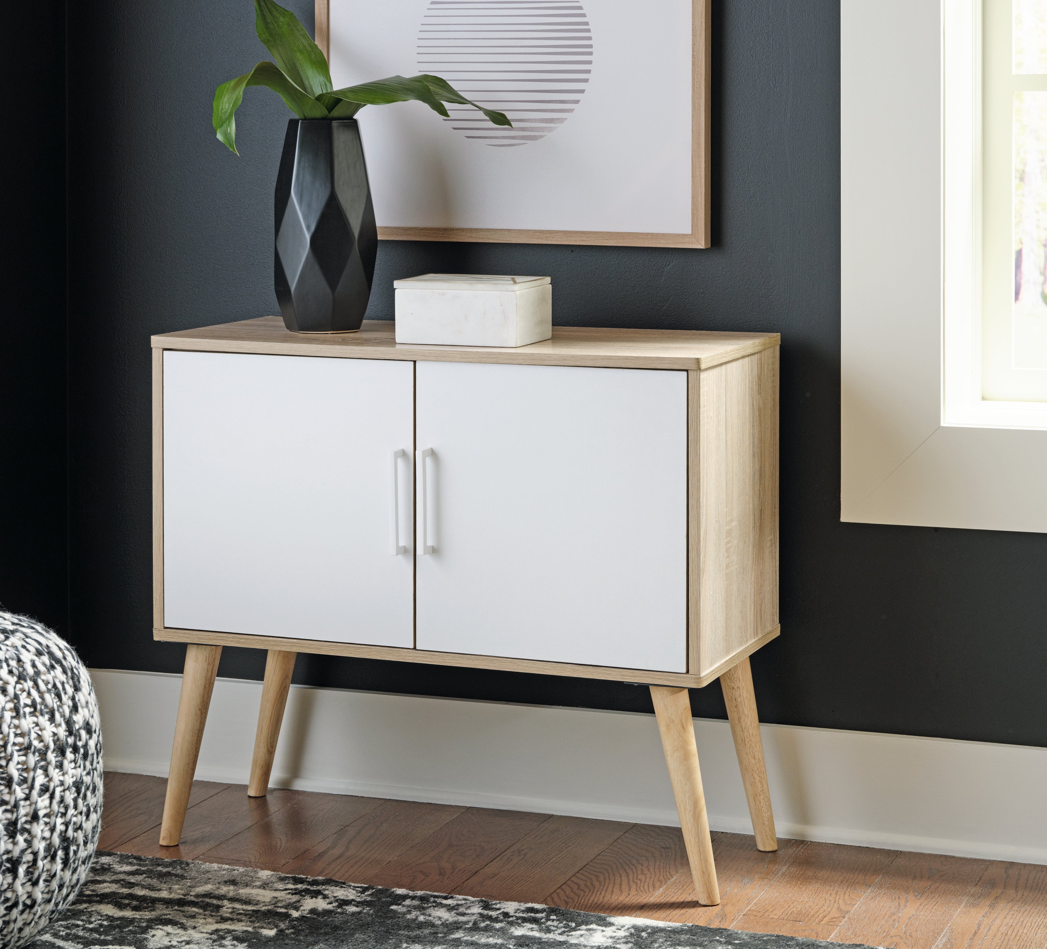 Furniture City Laplace - Ashley Furniture - Orinfield Accent Cabinet - Accent Cabinet / Dark Brown - A4000399