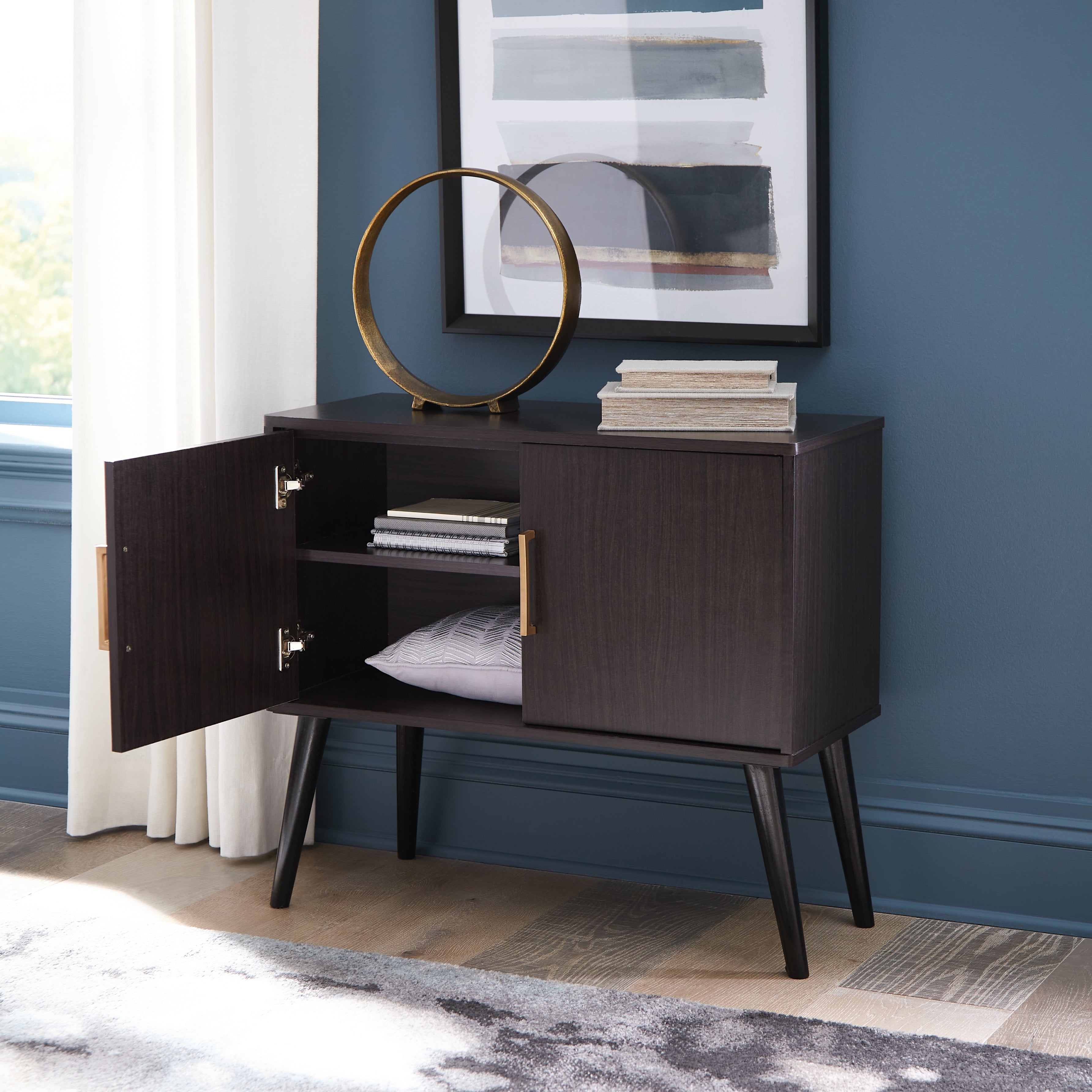 Furniture City Laplace - Ashley Furniture - Orinfield Accent Cabinet - Accent Cabinet / Dark Brown - A4000399