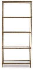 Furniture City Laplace - Ashley Furniture - Ryandale Bookcase - Bookcase / Antique Brass Finish - A4000441