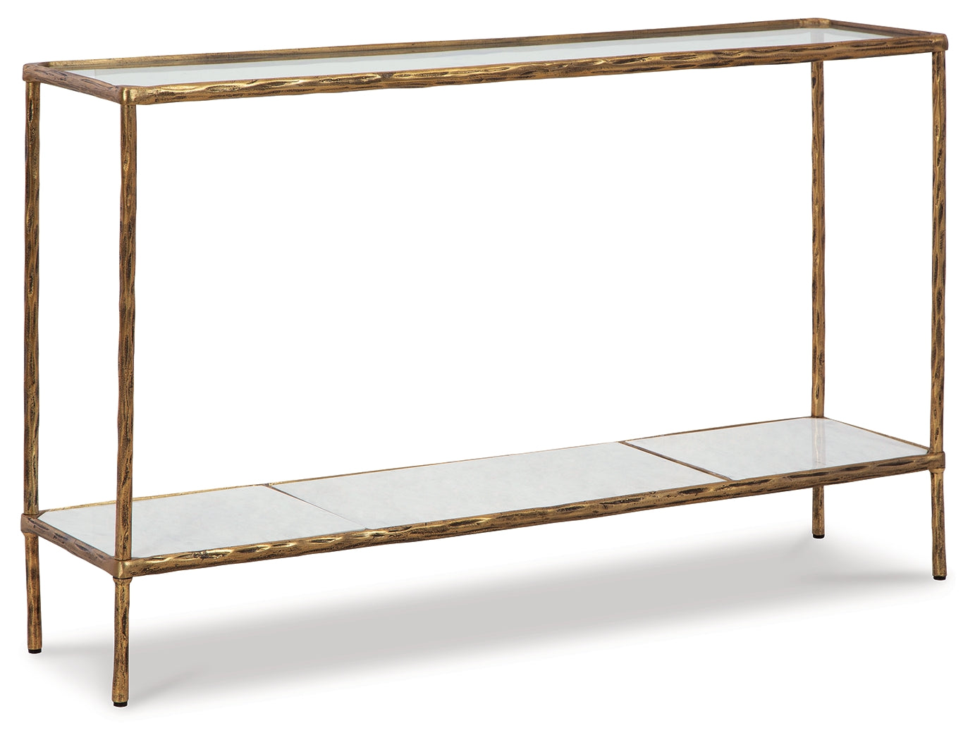 Furniture City Laplace - Ashley Furniture - Ryandale Console Sofa Table - Console Sofa Table / Antique Brass Finish - A4000443