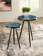 Furniture City Laplace - Ashley Furniture - Clairbelle Accent Table (Set of 2) - Accent Table (Set of 2) / Teal - A4000523