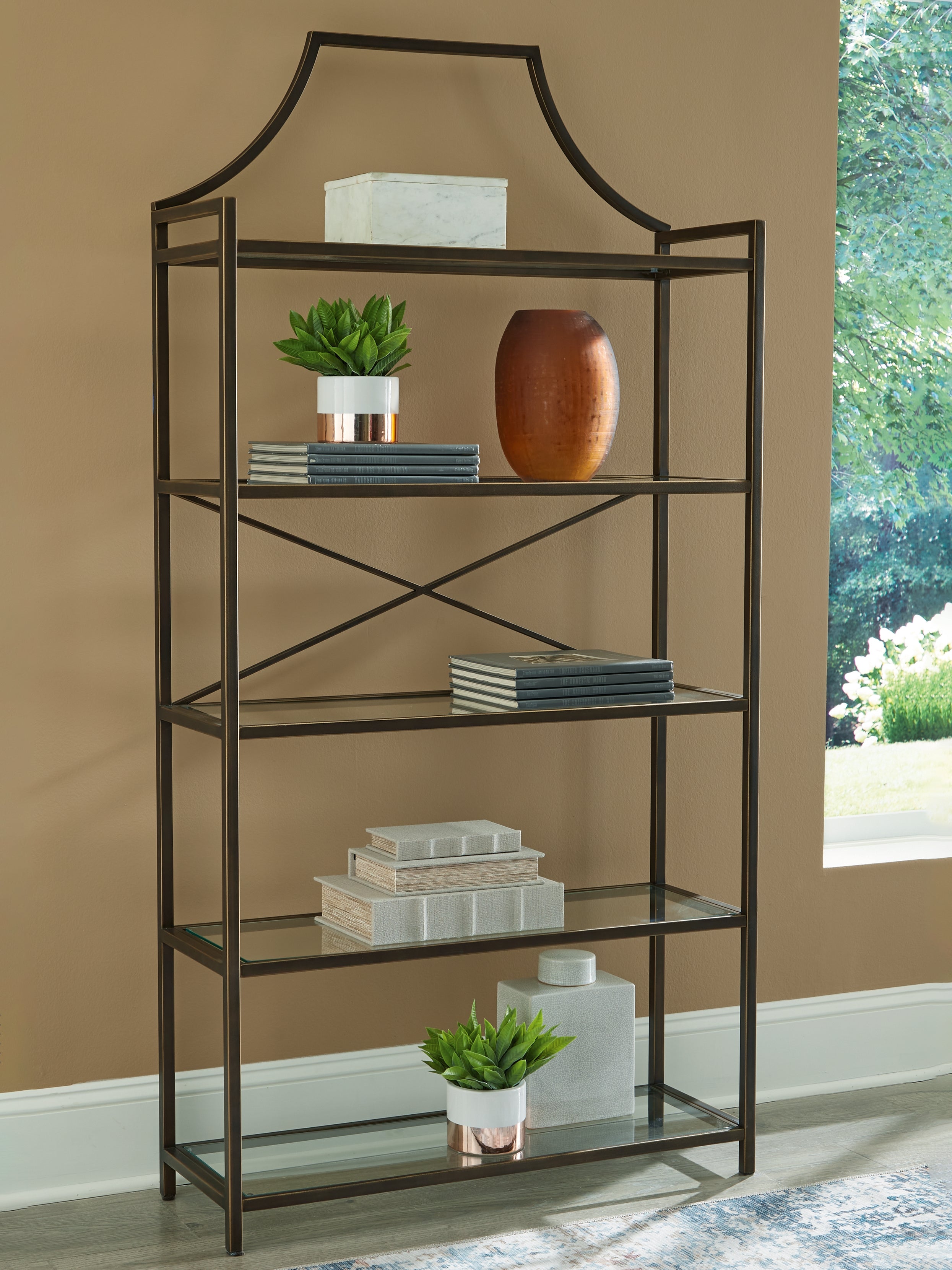 Furniture City Laplace - Ashley Furniture - Bernonly 72" Bookcase - Bookcase - A4000556