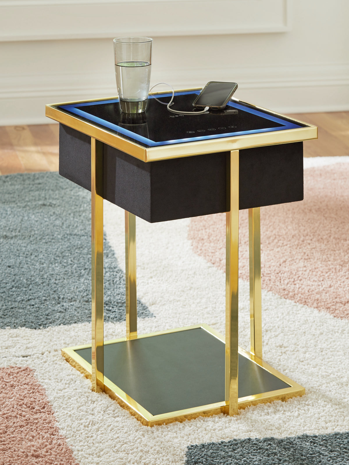 Furniture City Laplace - Ashley Furniture - Rexwell Accent Table with Speaker - Accent Table with Speaker - A4000681