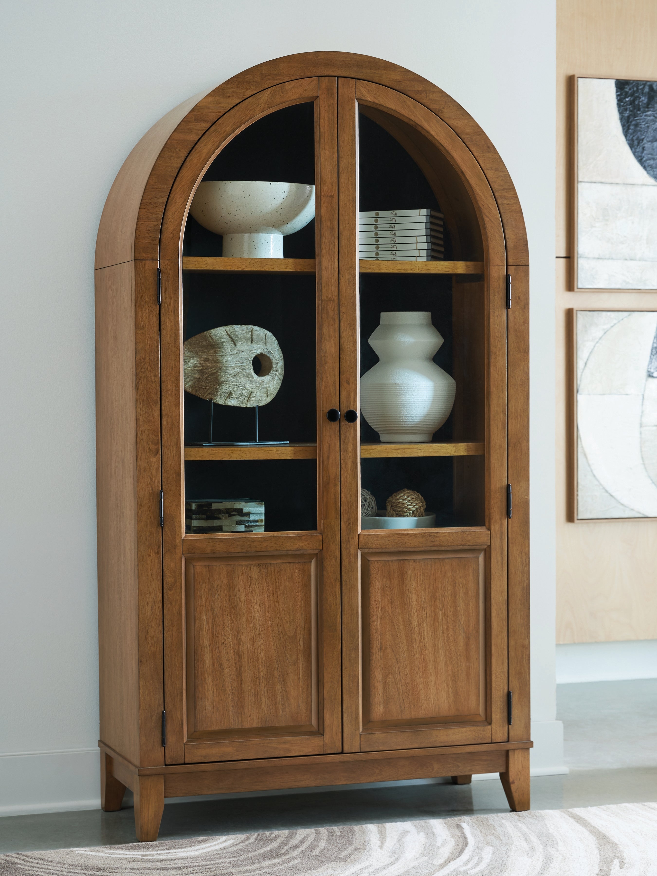 Furniture City Laplace - Ashley Furniture - Dagandale Accent Cabinet - Accent Cabinet / Natural/Black - A4000705
