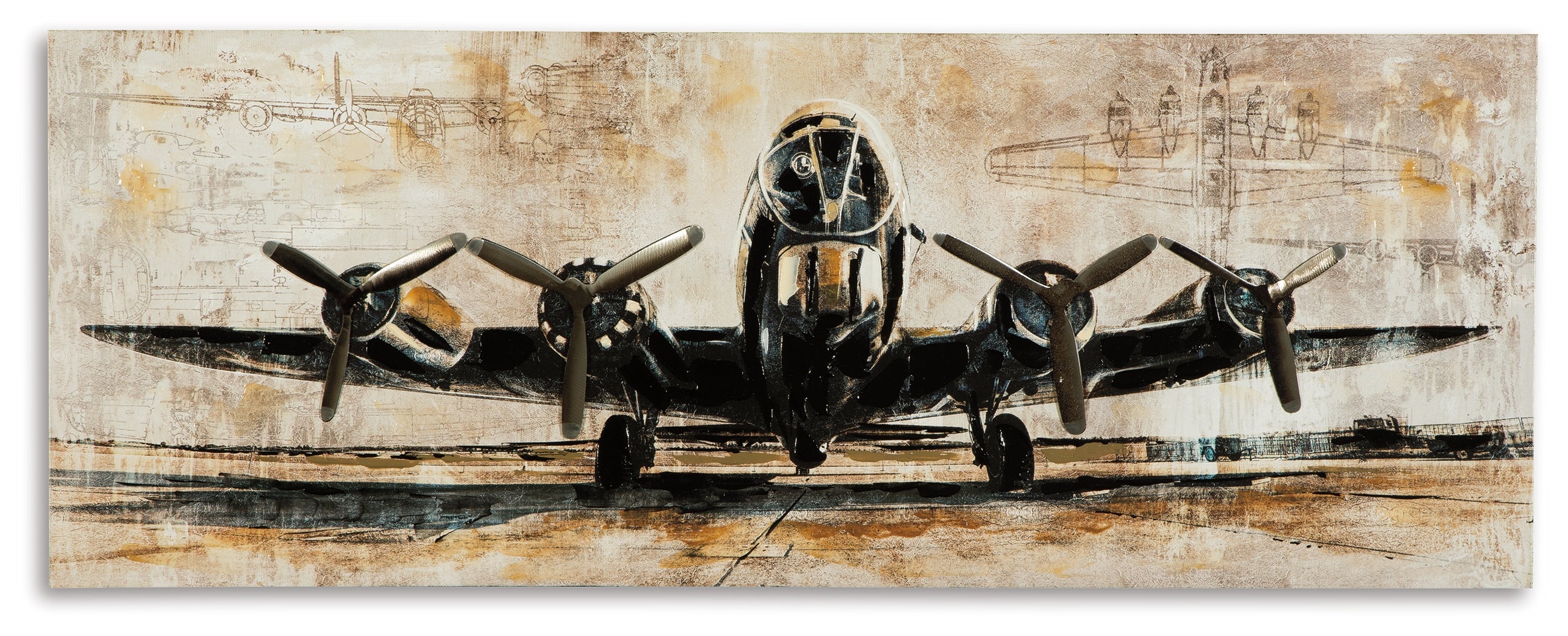 Furniture City Laplace - Ashley Furniture - Kalene Wall Decor - Wall Art / Brown/Black - A8000152