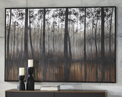 Furniture City Laplace - Ashley Furniture - Philyra Wall Decor - Wall Art / Black/Orange/Silver - A8000253