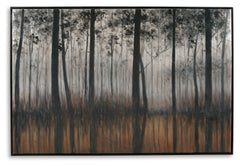 Furniture City Laplace - Ashley Furniture - Philyra Wall Decor - Wall Art / Black/Orange/Silver - A8000253