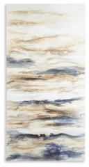 Furniture City Laplace - Ashley Furniture - Joely Wall Decor - Wall Art / Blue/Tan - A8000277