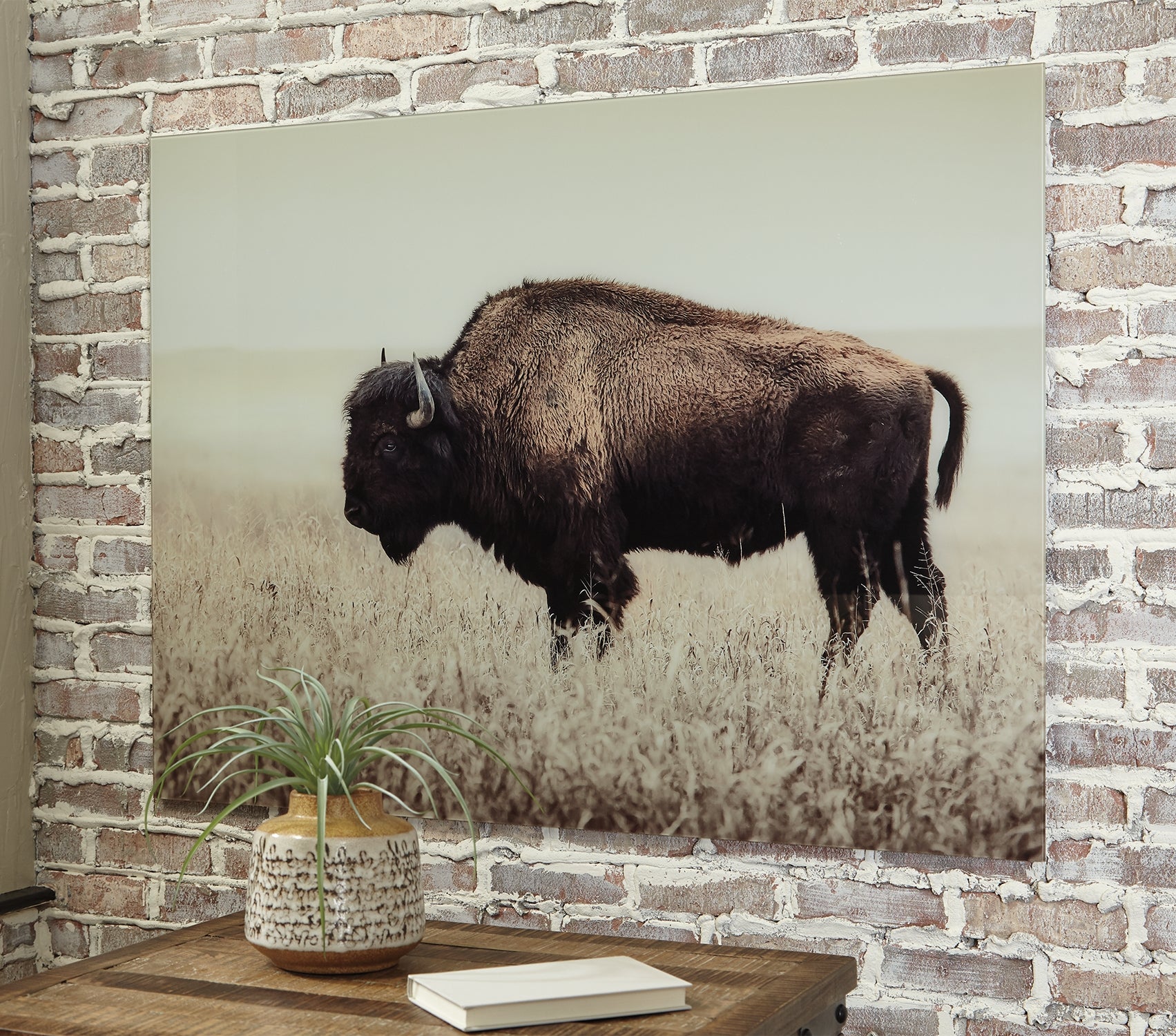 Furniture City Laplace - Ashley Furniture - Brutus Wall Decor - Wall Art / Sepia - A8000289