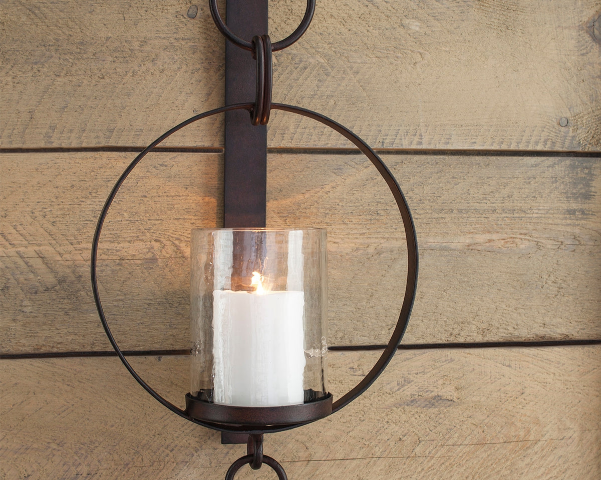 Furniture City Laplace - Ashley Furniture - Ogaleesha Wall Decor - Wall Sconce / Brown - A8010036