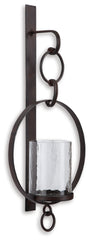 Furniture City Laplace - Ashley Furniture - Ogaleesha Wall Decor - Wall Sconce / Brown - A8010036