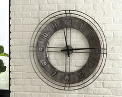 Furniture City Laplace - Ashley Furniture - Ana Sofia Wall Decor - Wall Clock / Antique Gray - A8010068